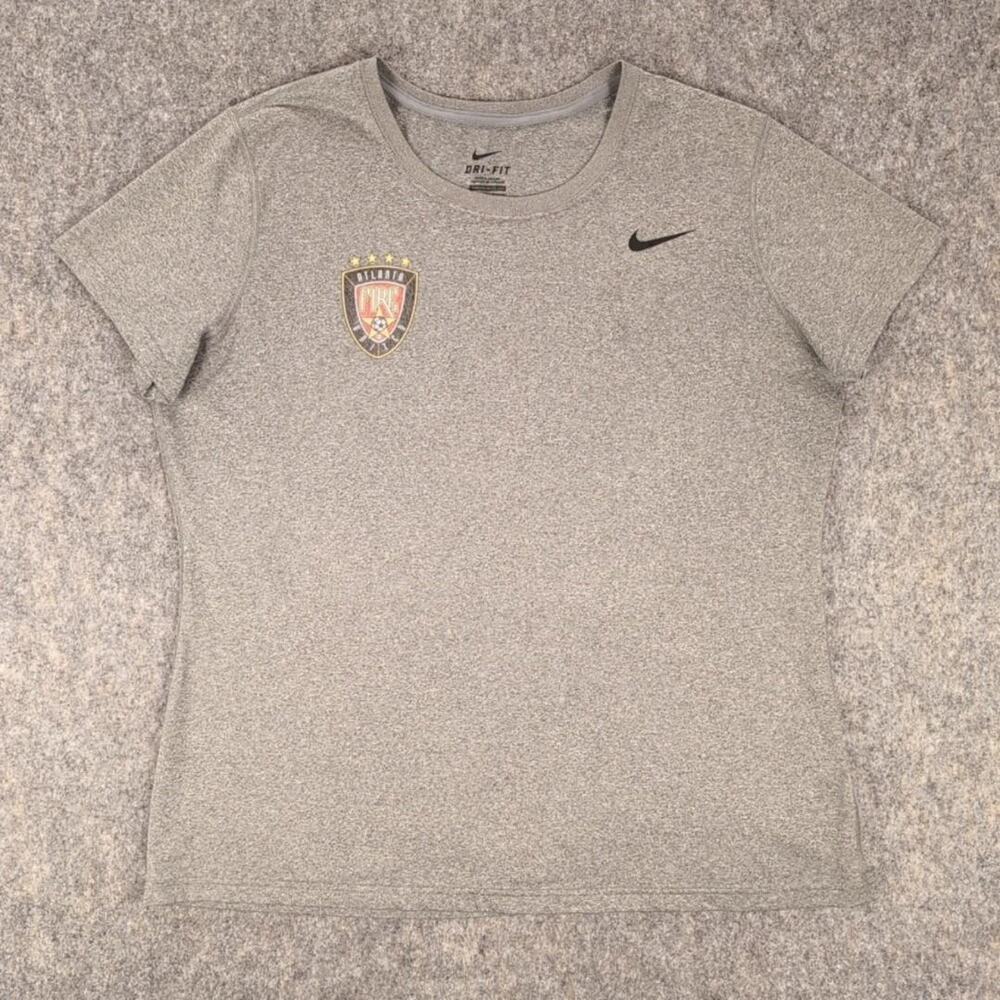 Atlanta Fire United Shirt Womens XL Gray Soccer Nike Dri-FIT Tee Training Top